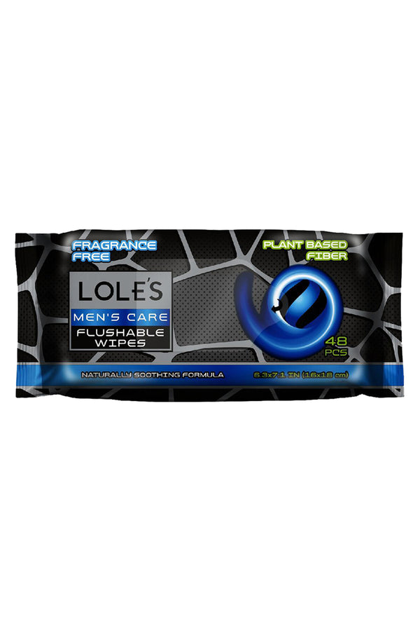 LOLE'S FLUSHABLE WIPES - For Men 48 Adet