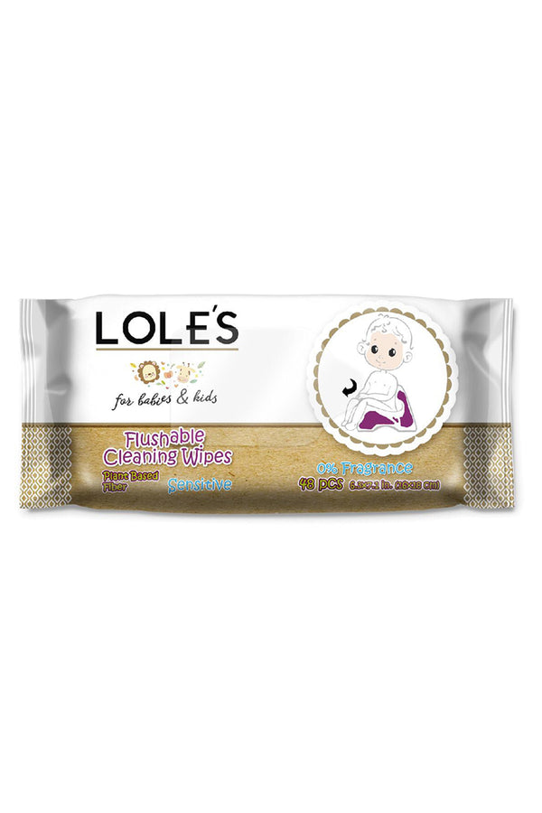 LOLE'S FLUSHABLE WIPES - BEBEK VE ÇOCUK 48 Adet