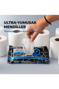 LOLE'S Flushable Islak Tuvalet Mendili Erkek XL 48 Adet