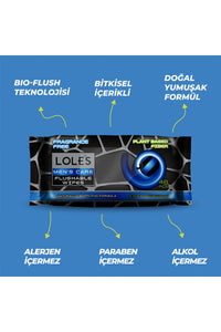 LOLE'S Flushable Islak Tuvalet Mendili Erkek XL 48 Adet