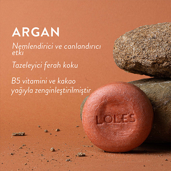 LOLE’S Argan Yağlı Katı Şampuan ve Krem 100 g