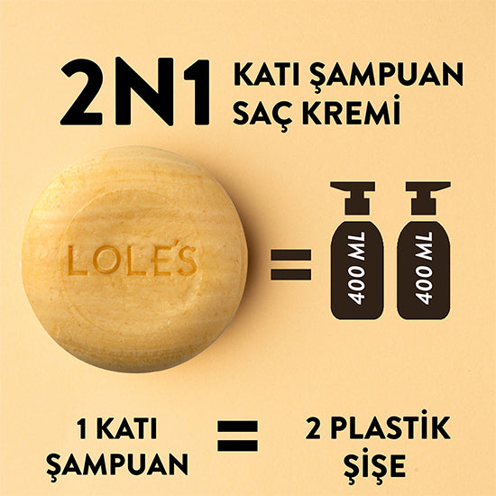 LOLE’S Jojoba Yağlı Katı Şampuan ve Krem 100 g