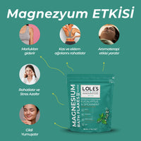 LOLE'S Magnezyum Banyo Tuzu Okaliptüs ve Nane 1 kg