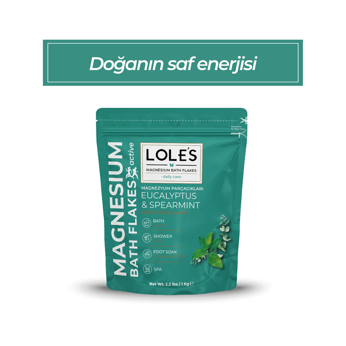 Lole's Magnezyum Banyo Tuzu Okaliptüs & Nane 1kg