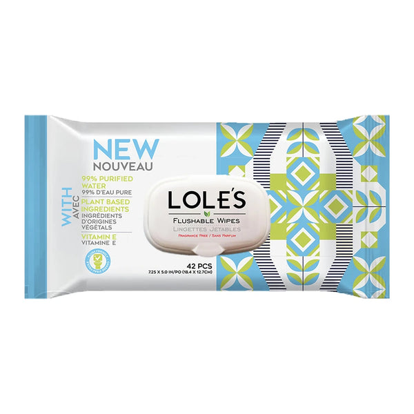 LOLE'S FLUSHABLE WIPES - Mavi 42 Adet