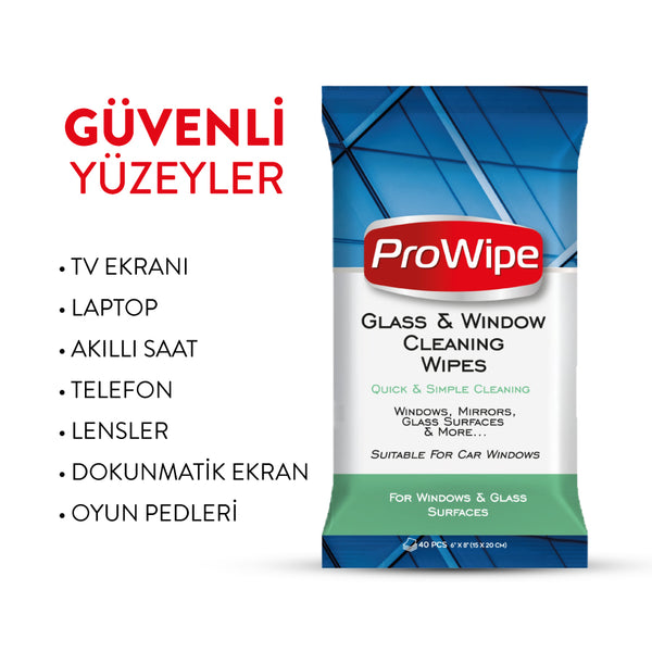 PROWIPE ÇOK AMAÇLI YÜZEY TEMİZLİK MENDİLİ 40 Adet