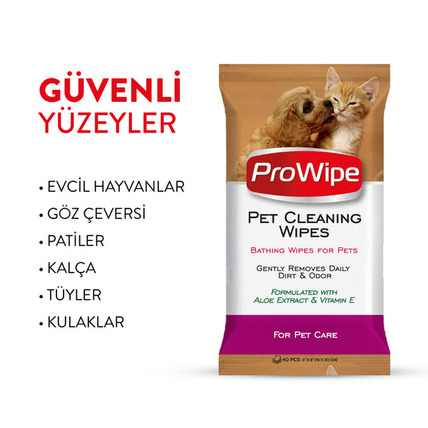 PROWIPE PET CLEANING WIPE  5X40 Adet/ 5 Al 4 Öde