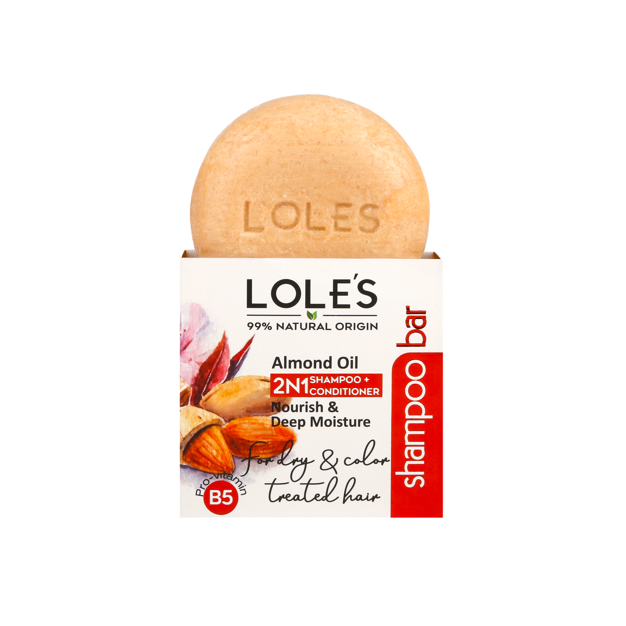 LOLE’S Badem Yağlı Katı Şampuan ve Krem 100 g