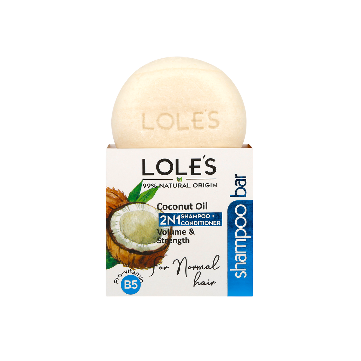 LOLE’S Hindistan Cevizi Yağlı Katı Şampuan ve Krem 100 g